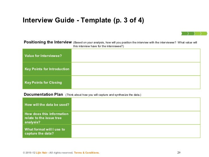 how to conduct consulting interviews