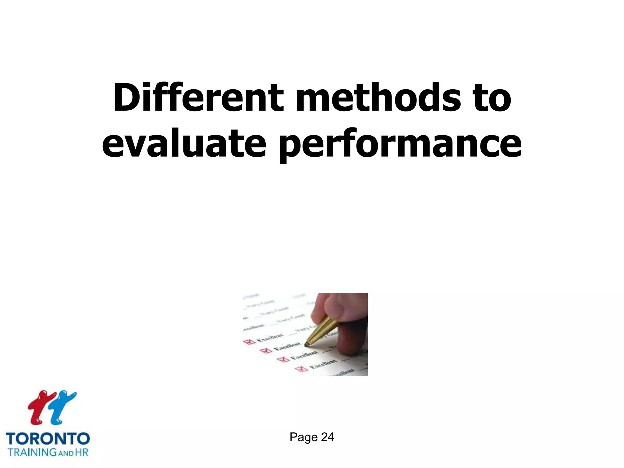Page 22Designing a performance appraisal system