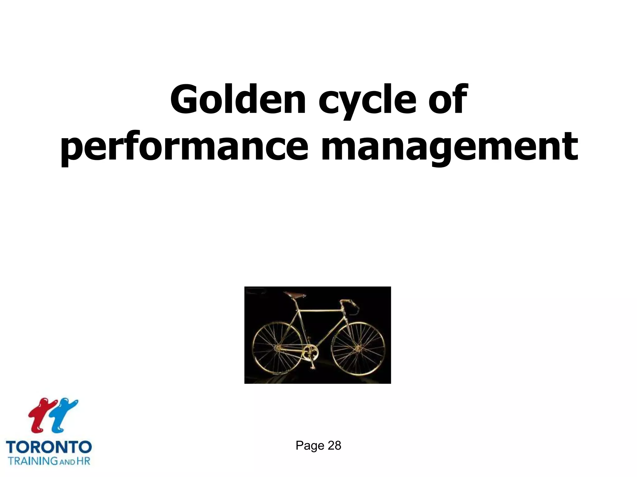 Page 26Different methods to evaluate performance 2 of 3TYPES OF PERFORMANCE APPRAISALFormal annual performance appraisals Probationary reviews Informal one-to-one review discussions Counselling meetings Observation on the job Skill- or job-related tests Assignment or task followed by review, including secondments (temporary job cover or transfer) 