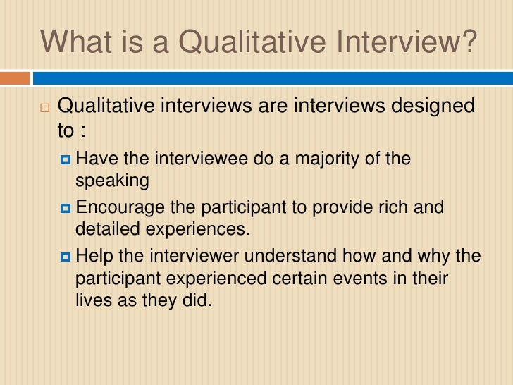 How to conduct qualitative interviews