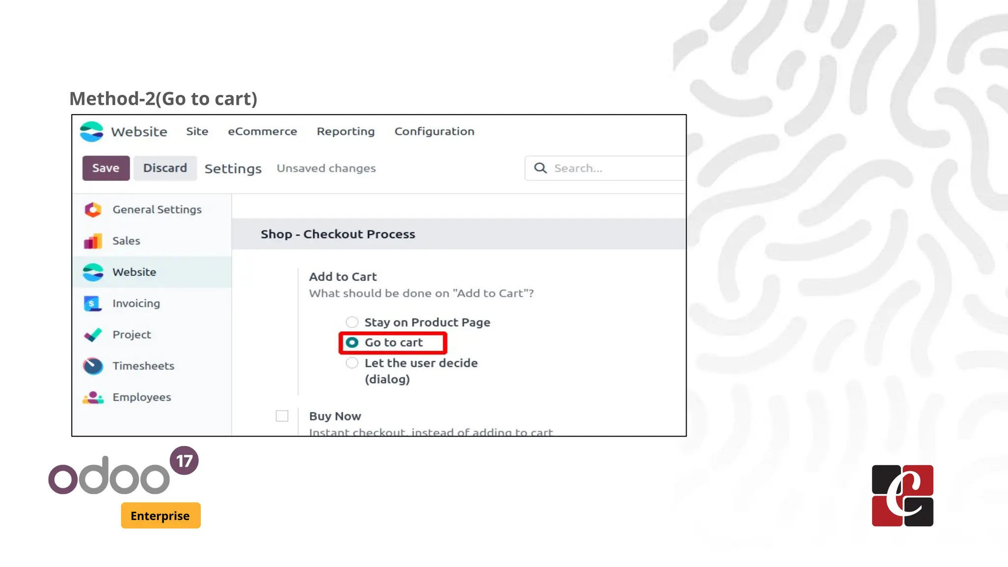 Enterprise
Method-2(Go to cart)
 