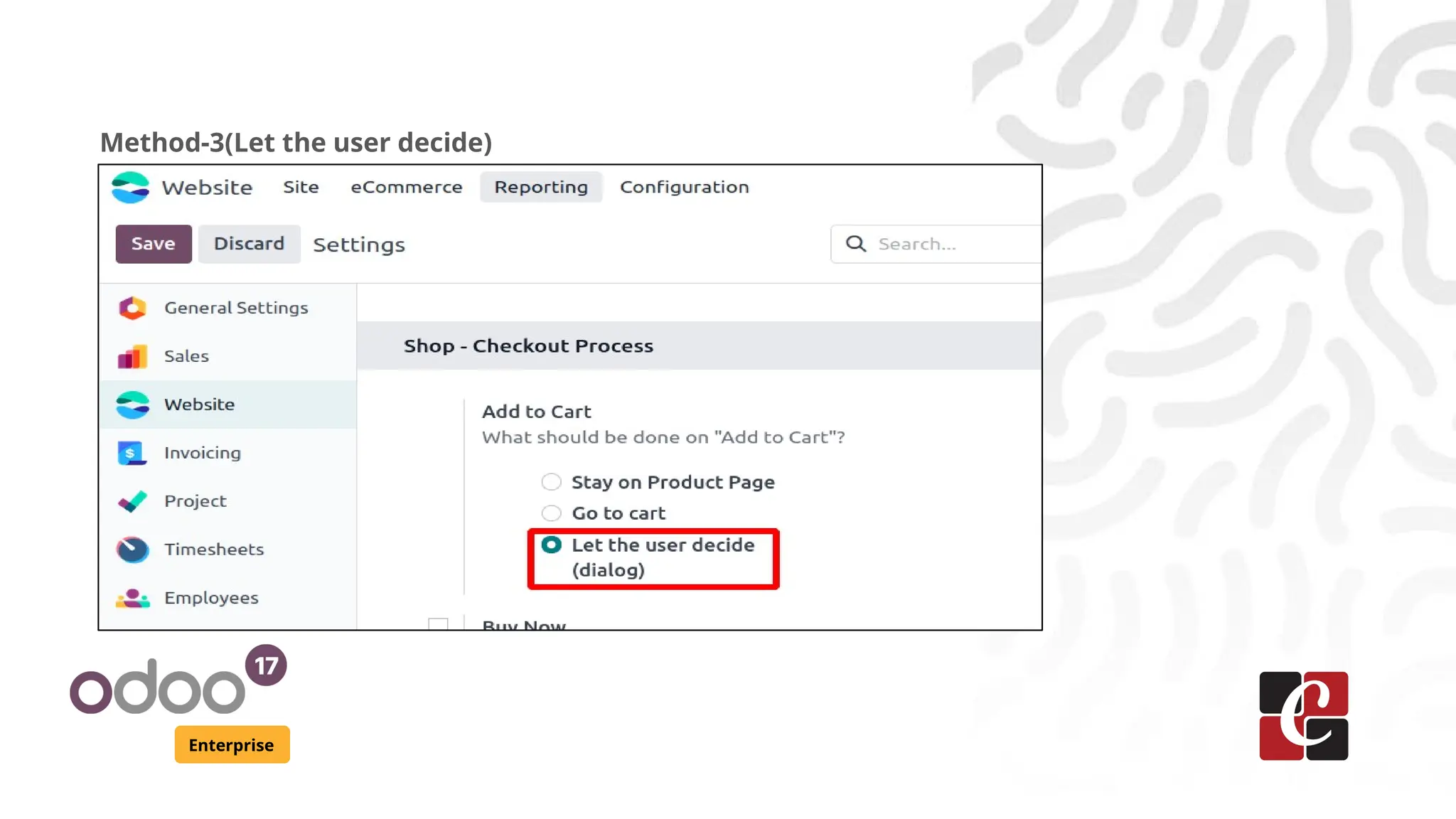 Enterprise
Method-3(Let the user decide)
 