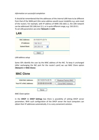 How to configure a router | PDF