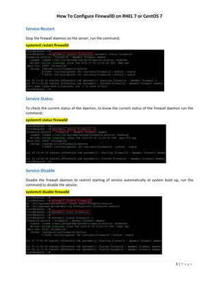 How To Configure FirewallD on RHEL 7 or CentOS 7 | PDF
