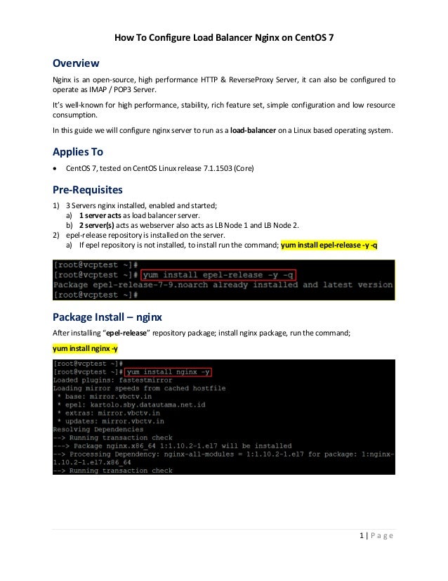 how to configure nginx