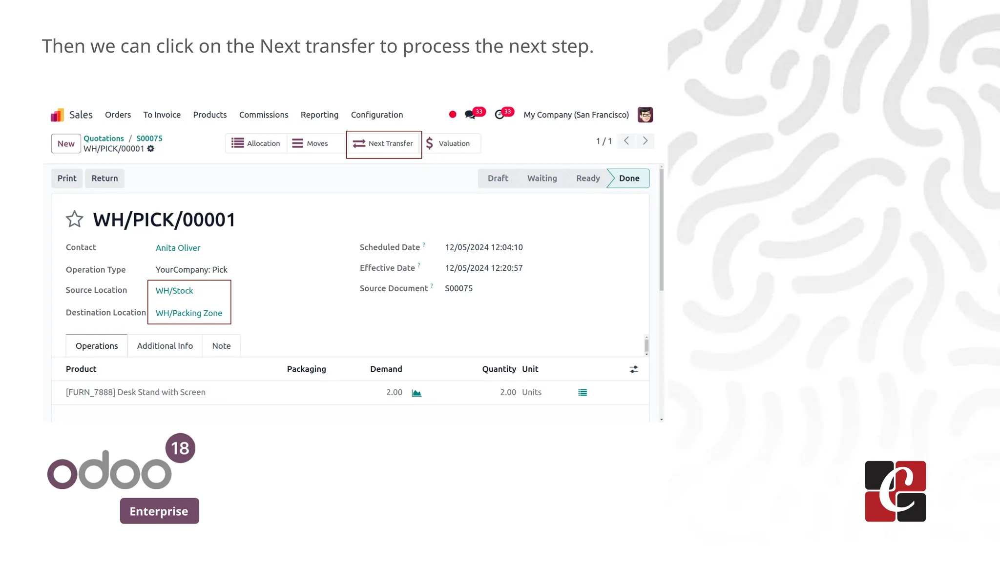 Enterprise
Then we can click on the Next transfer to process the next step.
 
