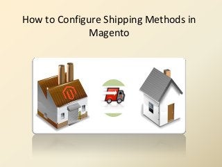 How to Configure Shipping Methods in
Magento
 