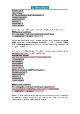 How to configure static nat on cisco routers | DOCX