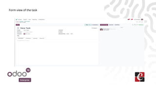 Enterprise
Form view of the task
 