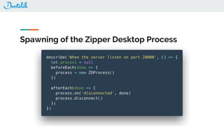 Spawning of the Zipper Desktop Process
 