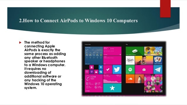 airpods sync to pc