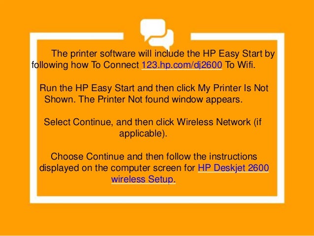 deskjet 2600 wireless setup