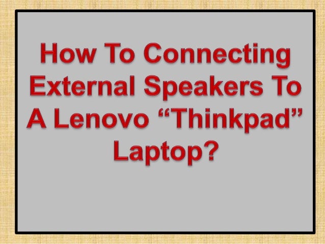 laptop external speakers