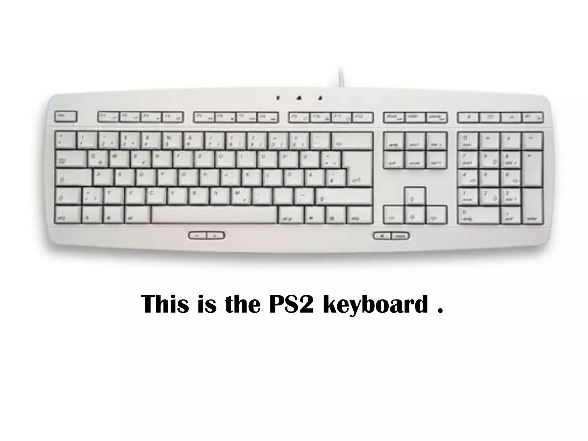       This is the PS2 keyboard .