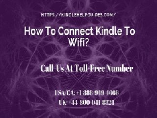 Setup Wifi on your Kindle | Contact Kindle Help Guides 