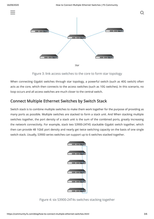 How to Connect Multiple Switches Notes
