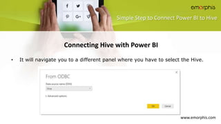 How to Connect Microsoft Power BI with Hive? | PPT