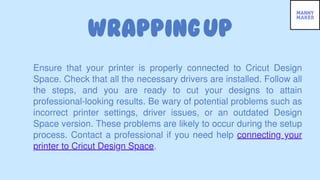 How to Connect Printer to Cricut Design Space? | PDF