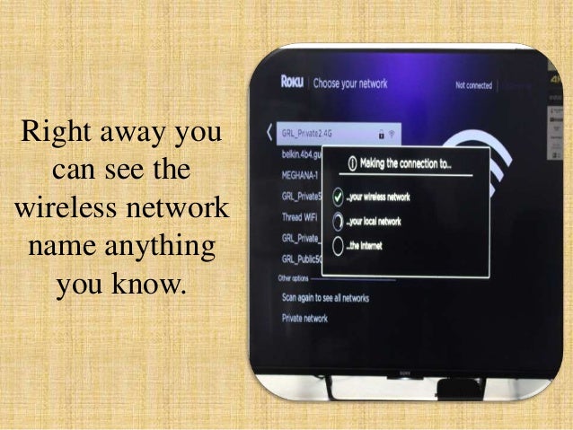 why is my roku not connecting to wireless network