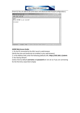How to connect to cisco asa | DOCX