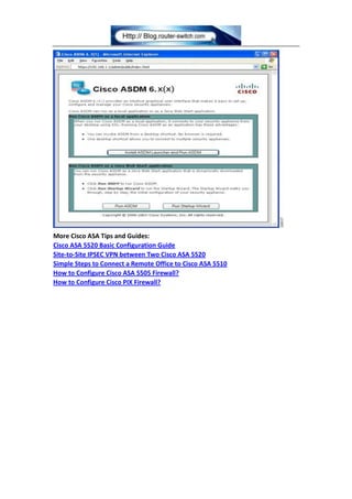 How to connect to cisco asa | DOCX