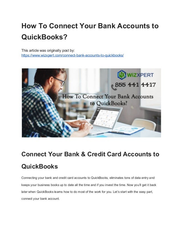 account to how bank quickbooks to connect bank connect accounts quick How to your books to