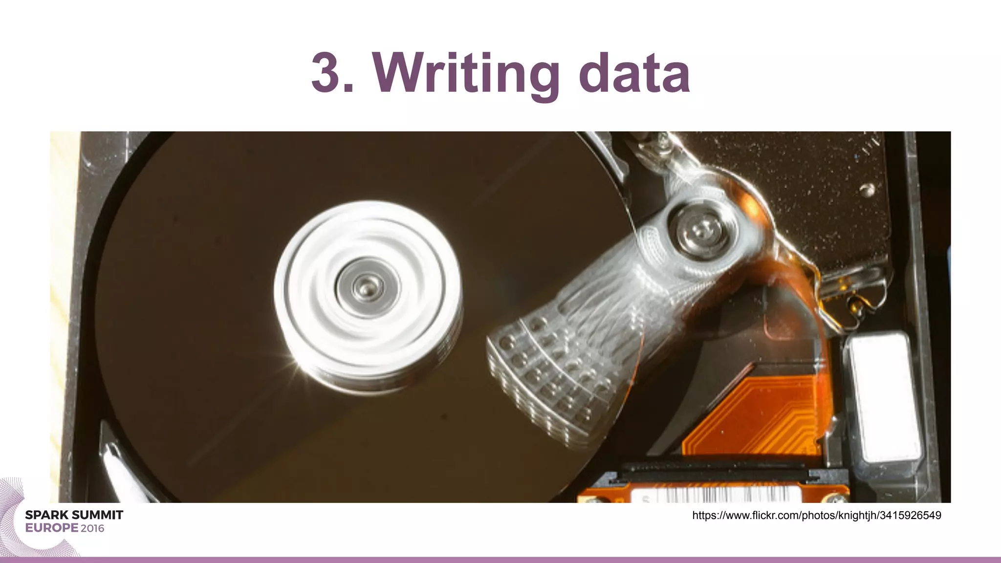 3. Writing data
https://www.flickr.com/photos/knightjh/3415926549
 