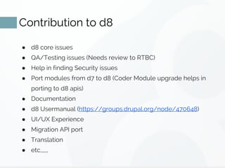 How to contribute back to Drupal