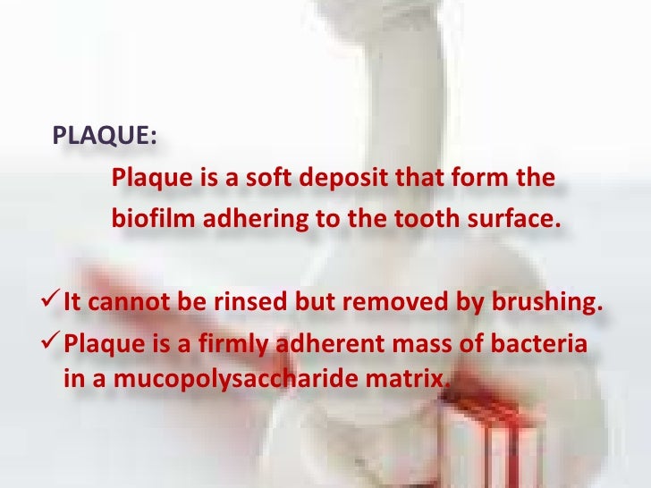 How to control plaque with chemicals