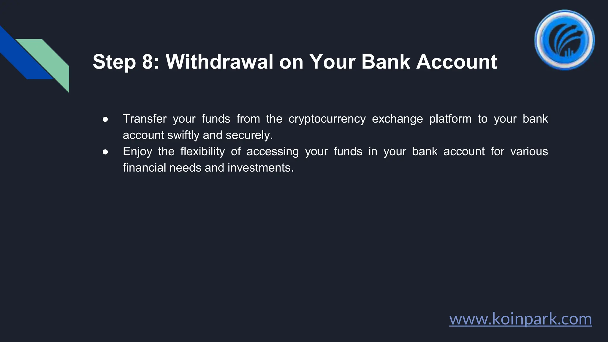 How to Convert Bitcoin (BTC) to Indian Rupee (INR) and How to Withdraw INR  on Koinpark.pptx