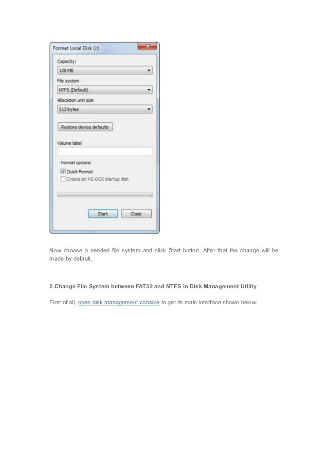 changing file system without formatting changing file system without formatting