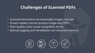 How to Convert Scanned PDFs to Accessible Formats following WCAG | PPTX