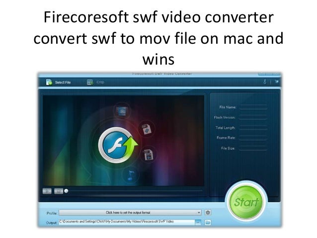 Convert swf to mov