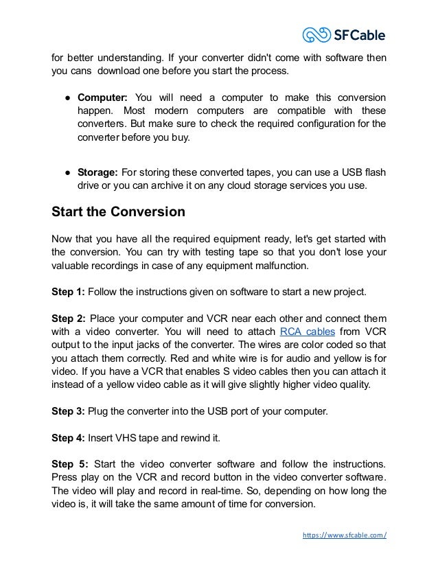 How to convert vhs tapes to digital copies