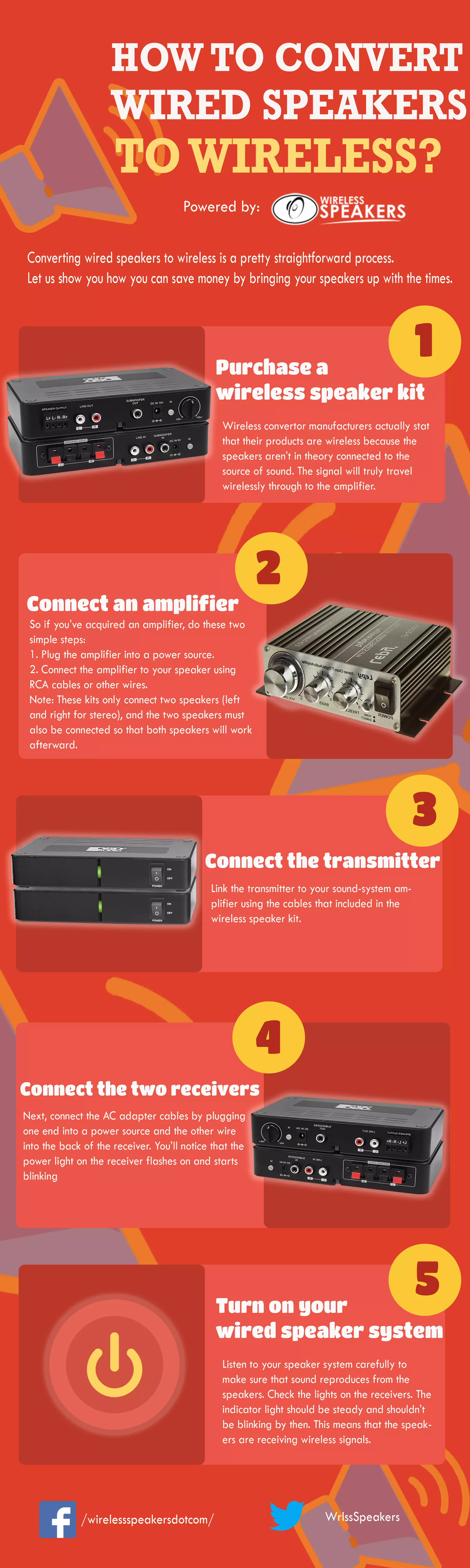How to Convert Wired Speakers to Wireless | PDF
