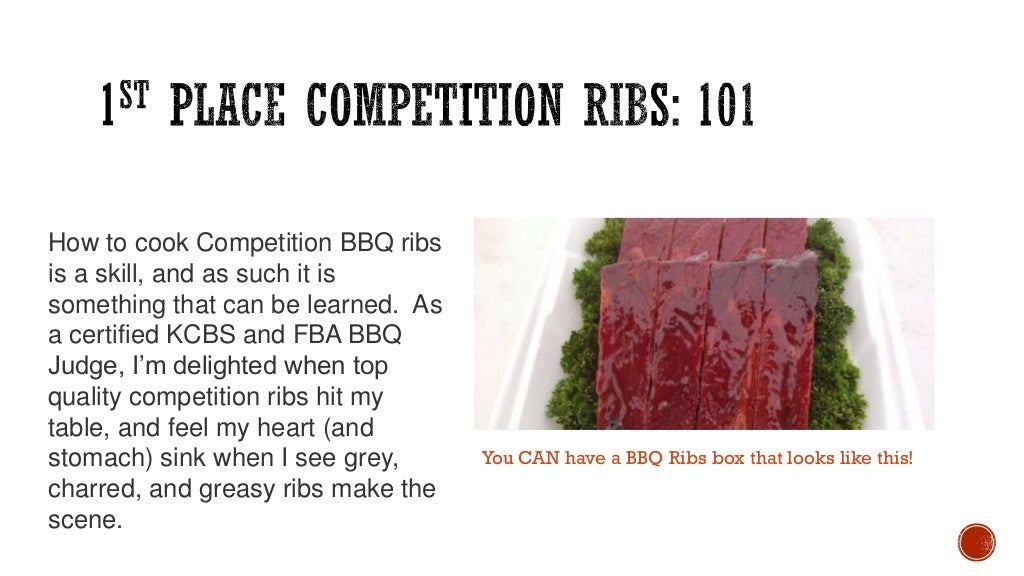 How to cook Competition BBQ