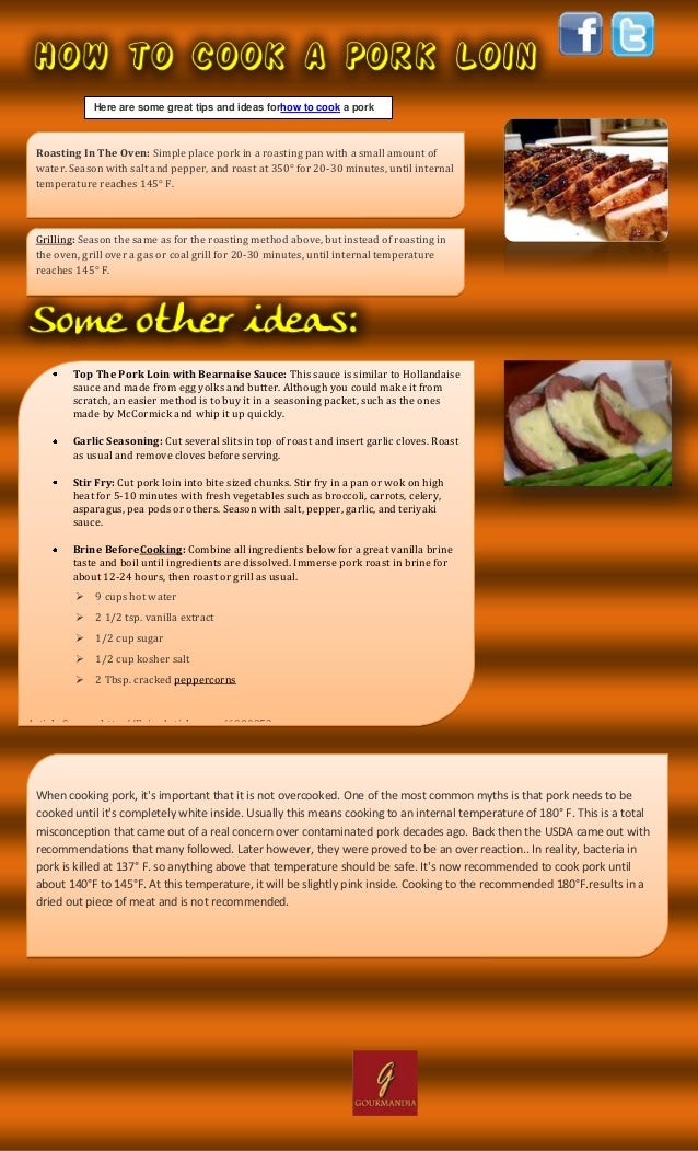 How to cook pork loin