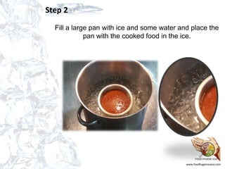 How to cool food effectively and safely using an ice bath | PPT