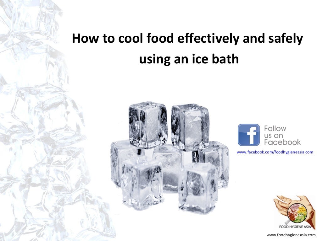 How to cool food effectively and safely using an ice bath