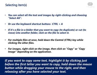 How to copy cut and paste | PDF