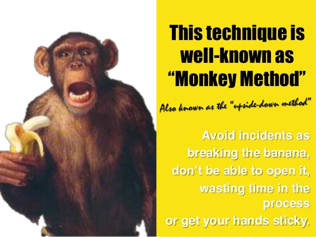 a monkey survey do open to a How correctly banana?