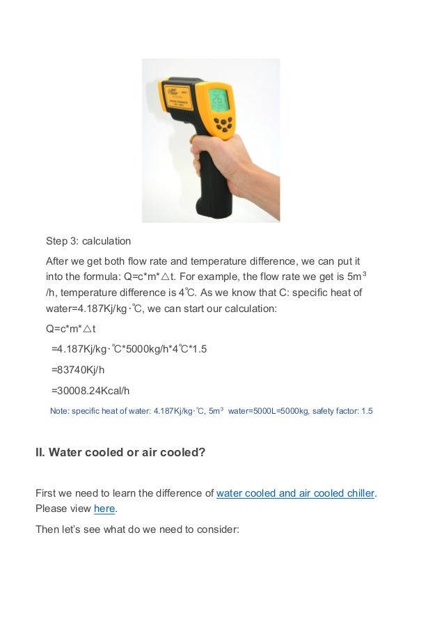 How to correctly size an industrial chiller