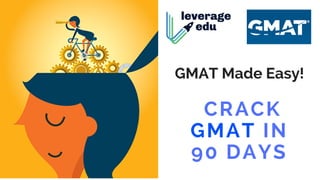  CRACK
GMAT IN
90 DAYS
GMAT Made Easy!
 