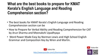 How to crack kmat Q&A Session | PPT