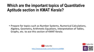 How to crack kmat Q&A Session | PPT