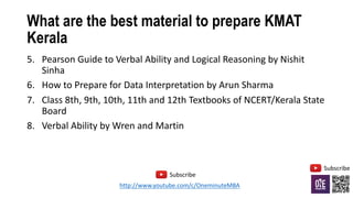 How to crack kmat Q&A Session | PPT