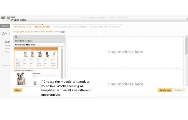 How to create a Amazon A+ Page
