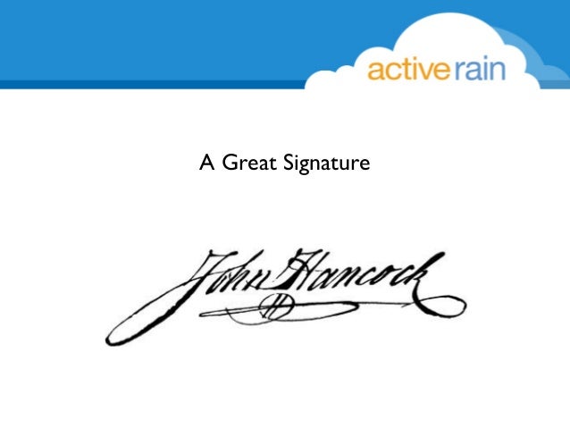 how to write a good signature
