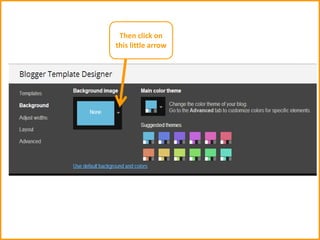 Then click on
this little arrow
 