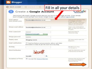 Fill in all your details

 